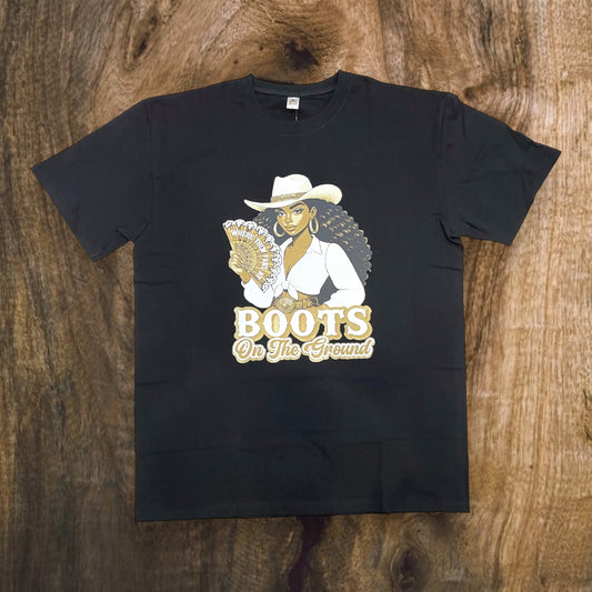 JC061825 - Boots on the Ground Regular-Fit Graphic T-Shirt