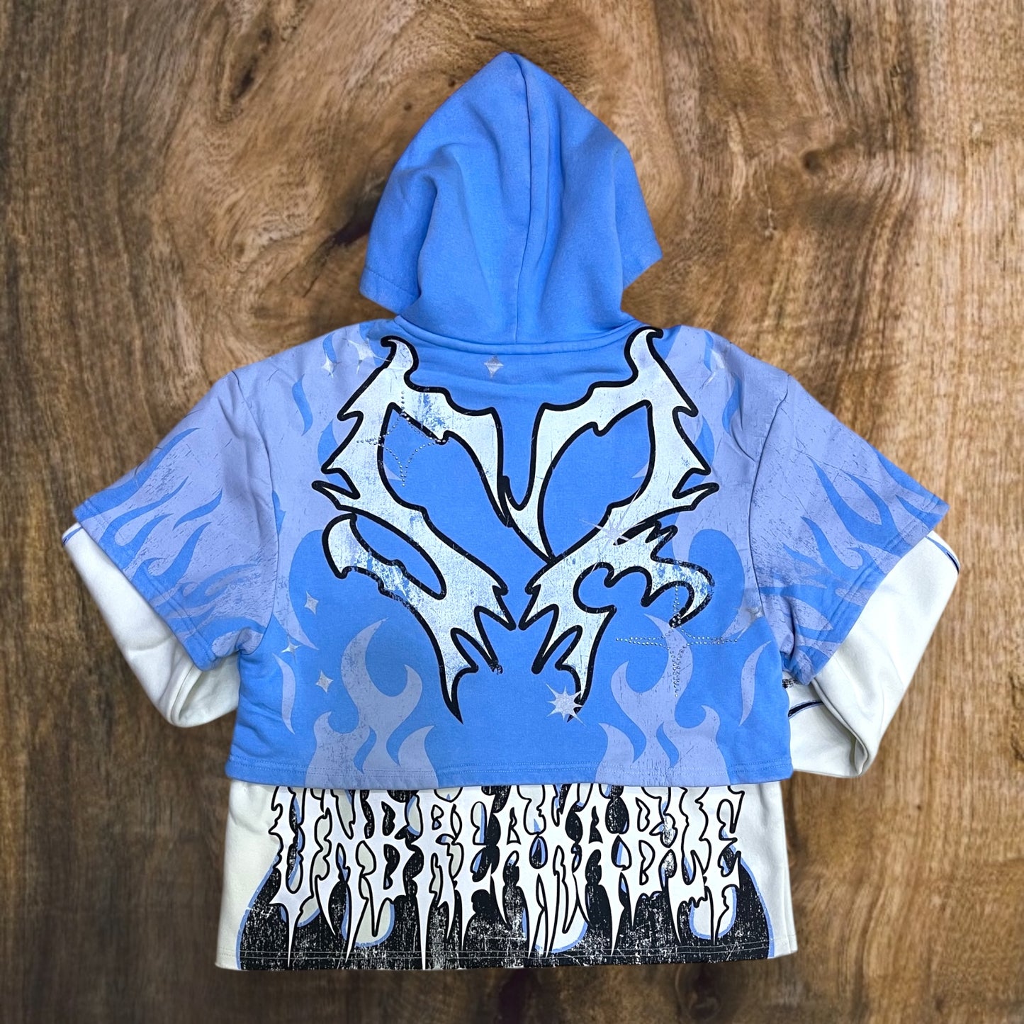 FO25617 - 2-FER UNBREAKABLE Fleece Cropped Hoodie