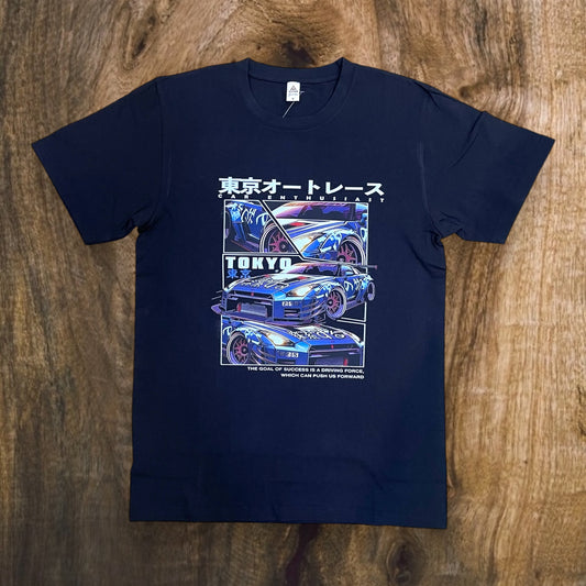 JC020125 - Tokyo Car Enthusiast Regular-Fit Graphic T-Shirt