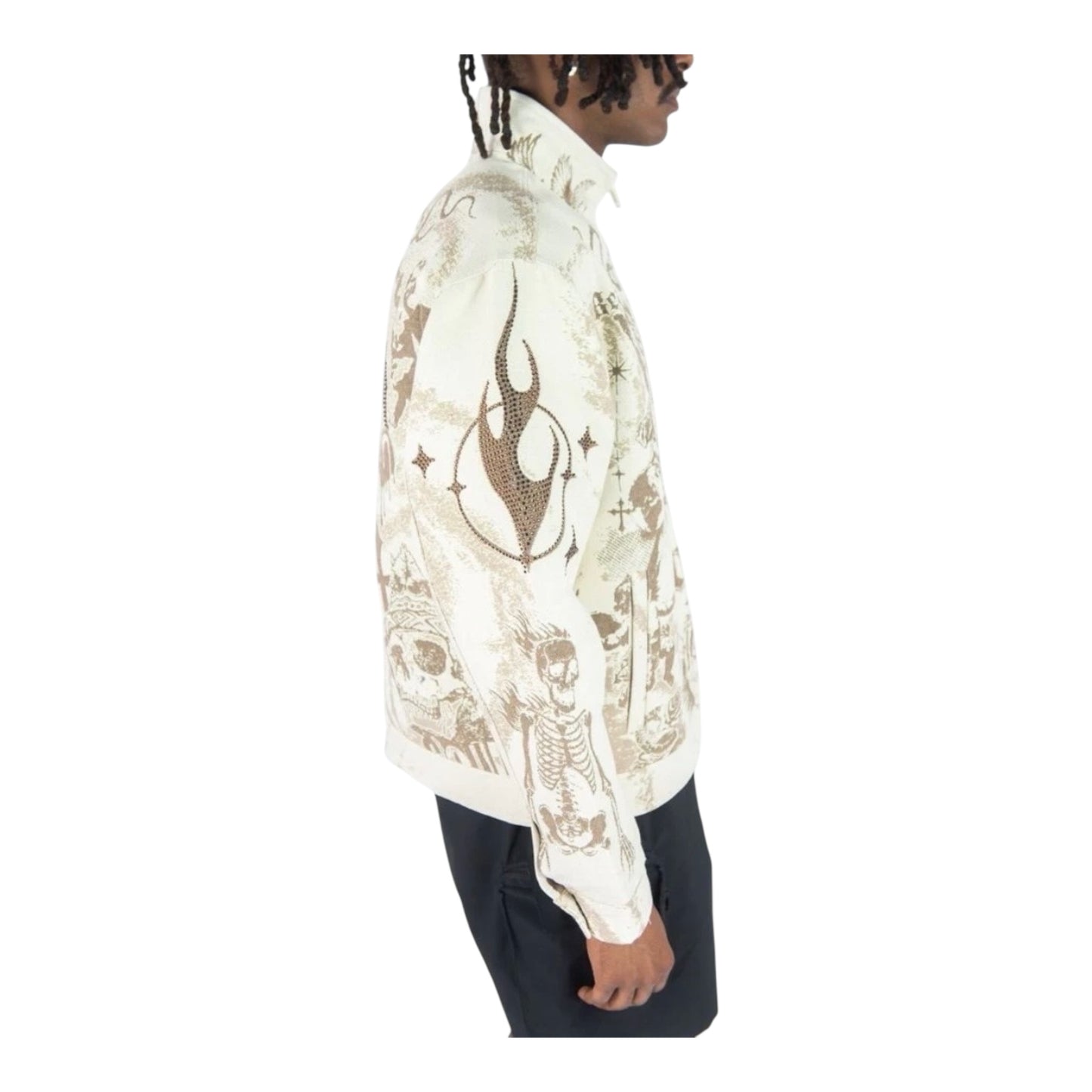 152-555 - ANGELS Rhinestone Tapestry Light Weight Jacket