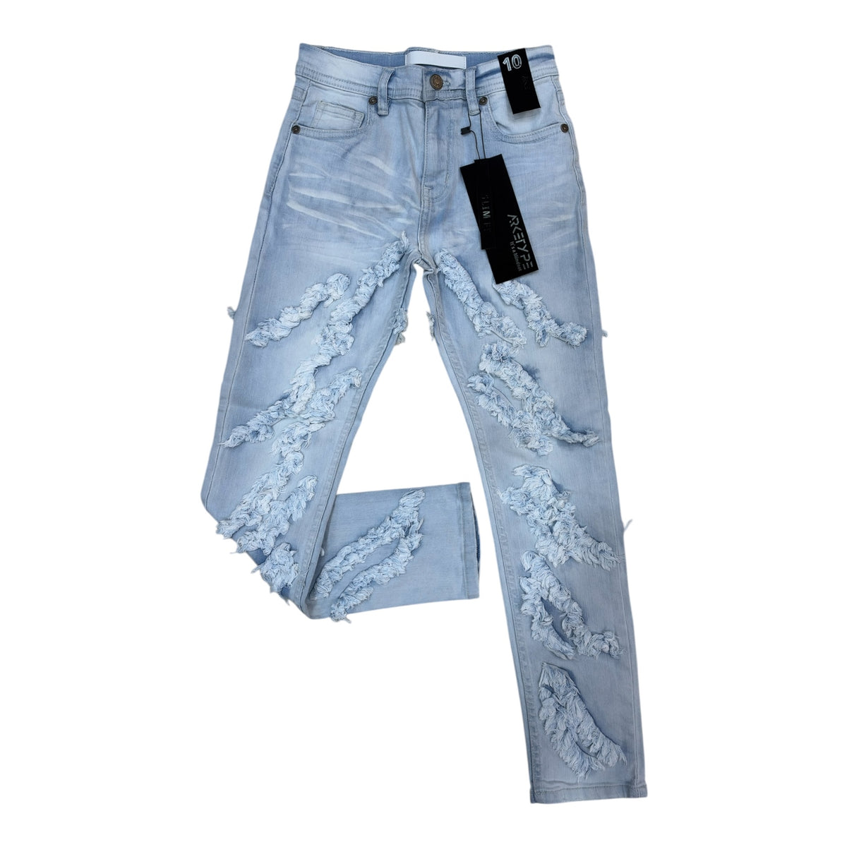 WH-P627K - Boys/Kids North Grid Slim Fit Stretch Jeans