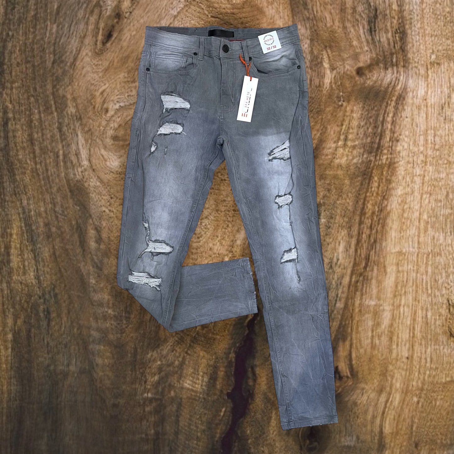 P539 - Volt Rip N Repair Slim-Fit Stretch Jeans
