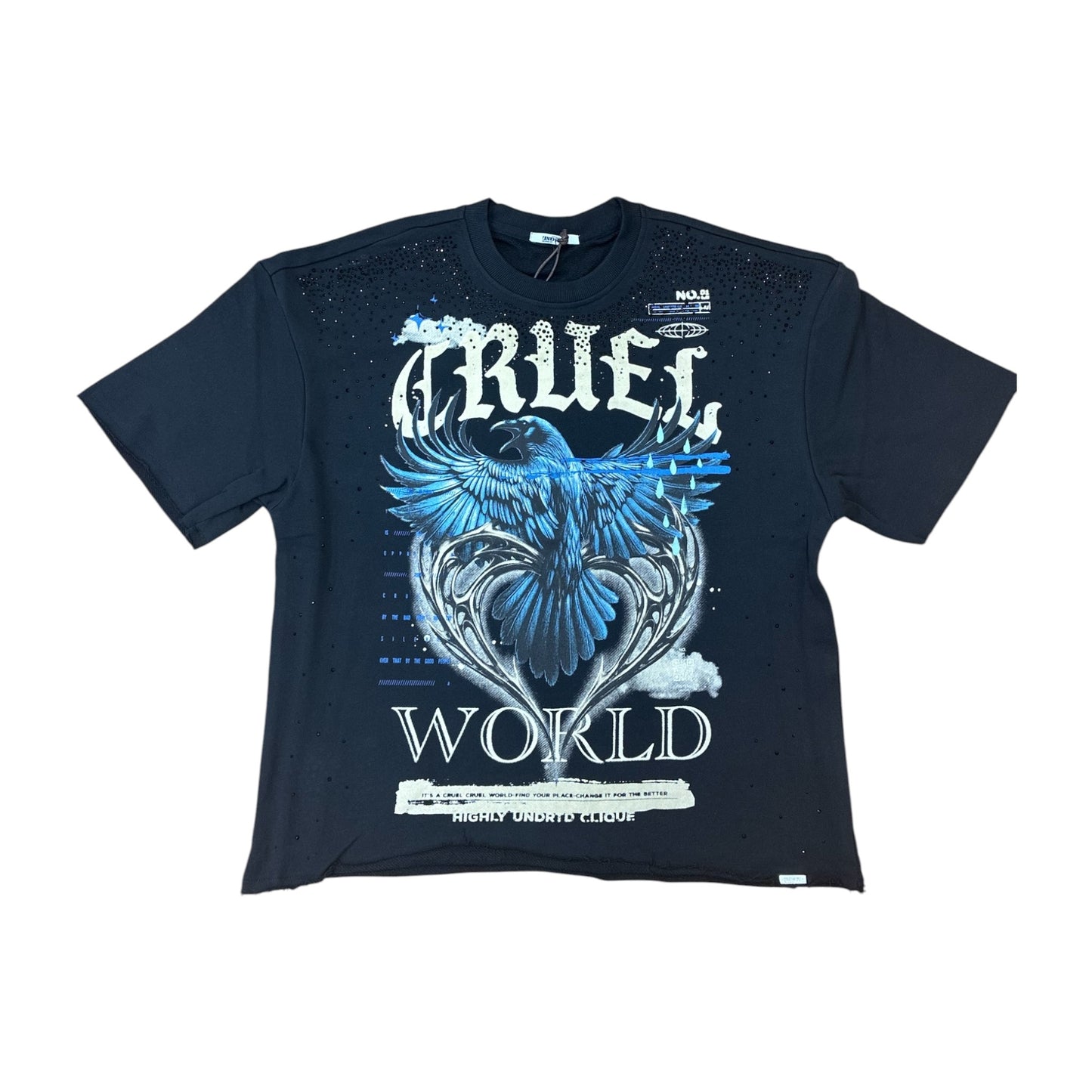 WH-HS6509 - Cruel World Bling with Rhinestones Cropped Top