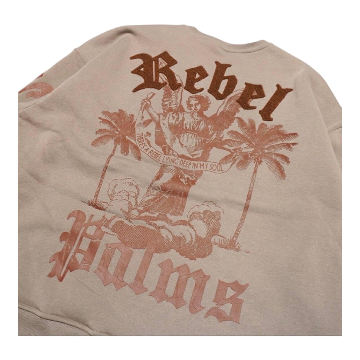 152-320 - Rebel Palms Fleece Graphic Crewneck