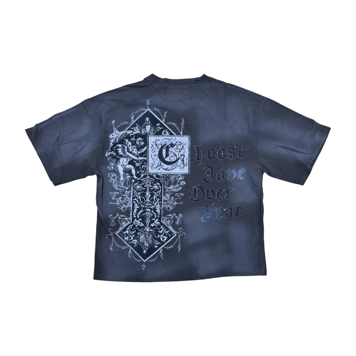 WH-T1688 - Unbreakable with Studs Graphic Crop T-Shirt