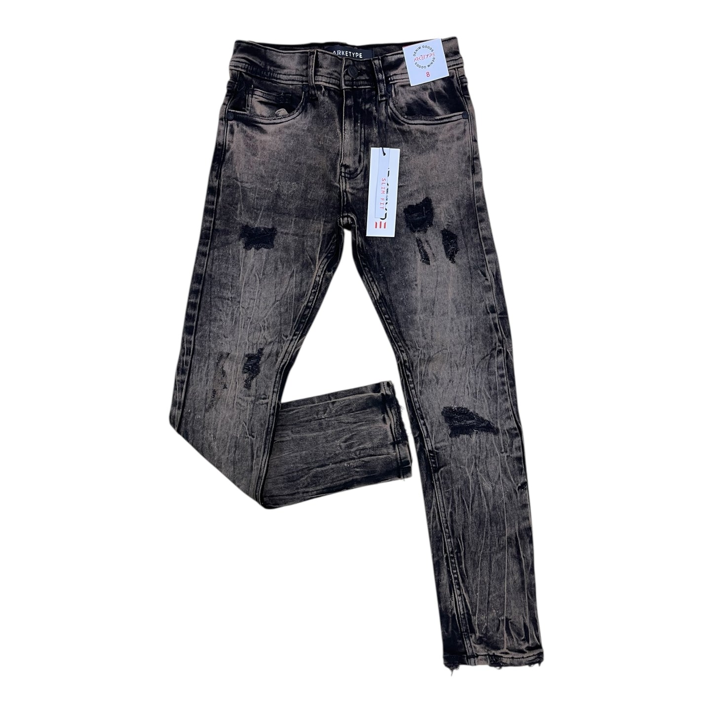 P561K - Boy's/Kids Vital Ripped Slim-Fit Stretch Jeans