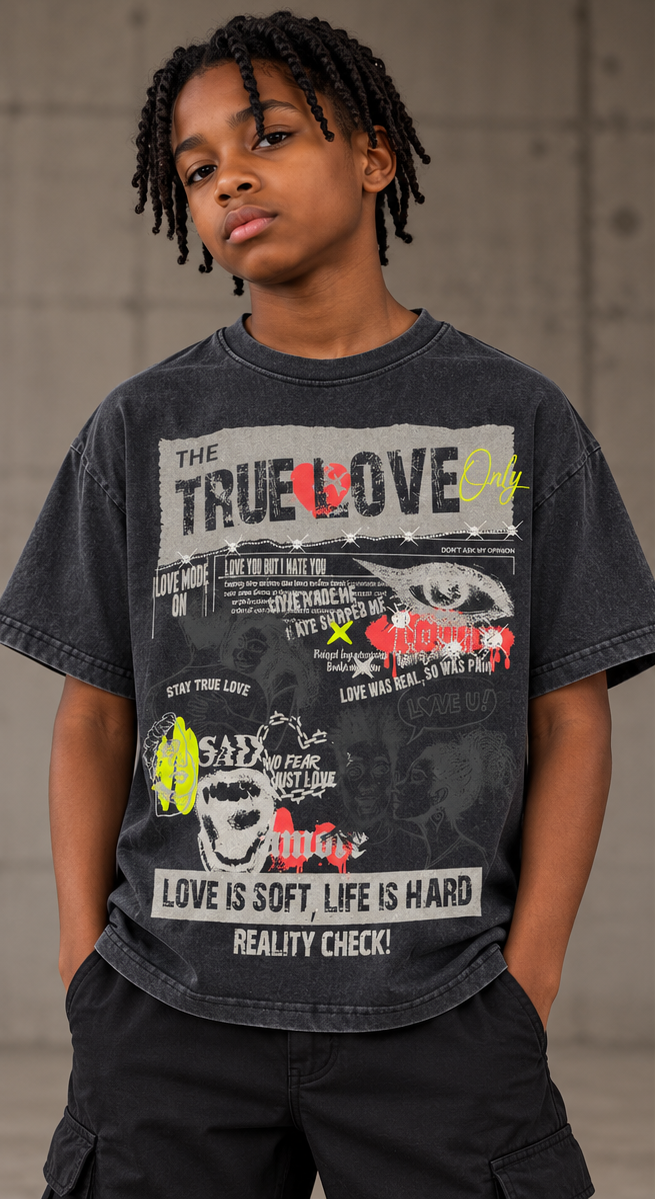 WH-KR614K - Boy's/Kid's True Love with Rhinestones Graphic T-Shirts