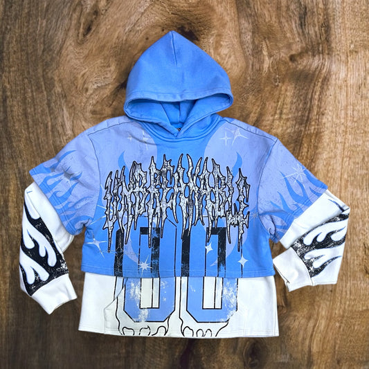 FO25617 - 2-FER UNBREAKABLE Fleece Cropped Hoodie