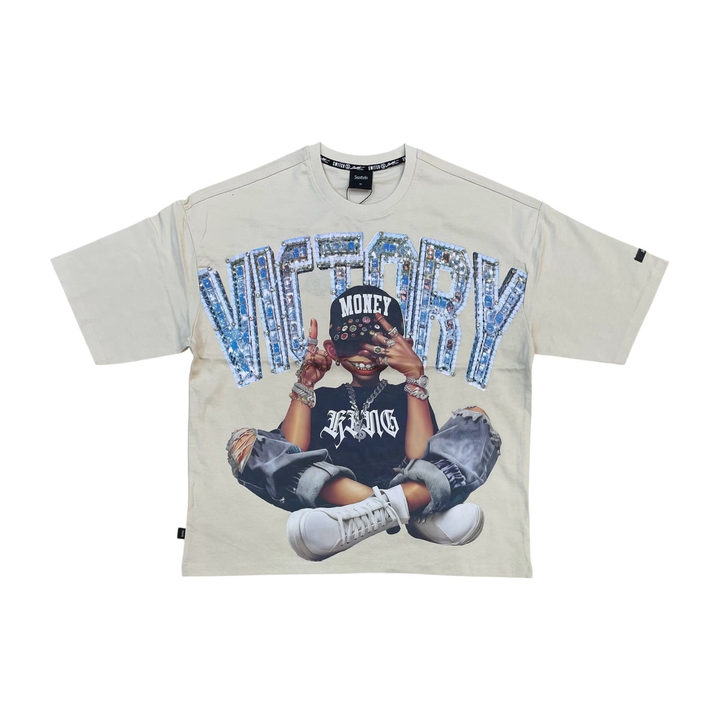 WH-SM6113 - Victory with Studs Graphic T-Shirt