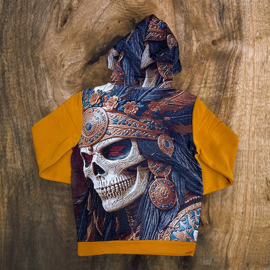 FB2550 - Saint Rhinestone Tapestry Graphic Hoodie