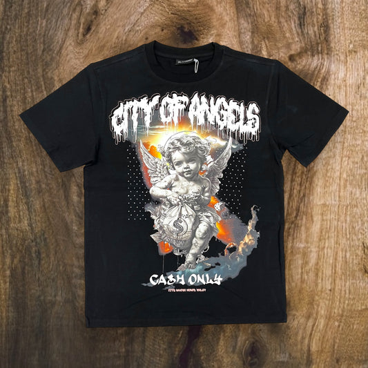 T2570 - City of Angels Rhinestones Graphic T-Shirt