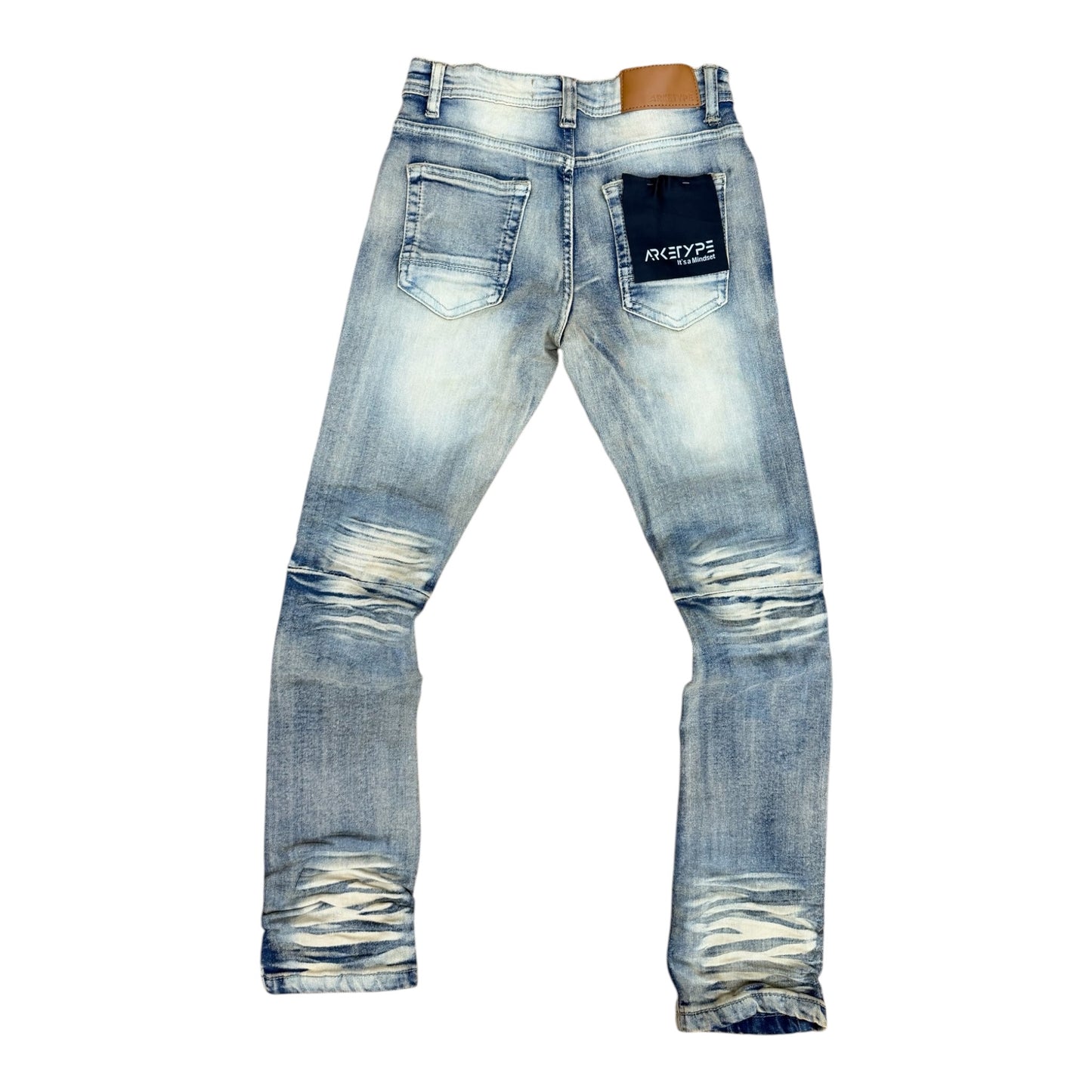 WH-P512K - Boy's/Kids Double Whisker Slim-Fit Stretch Jeans