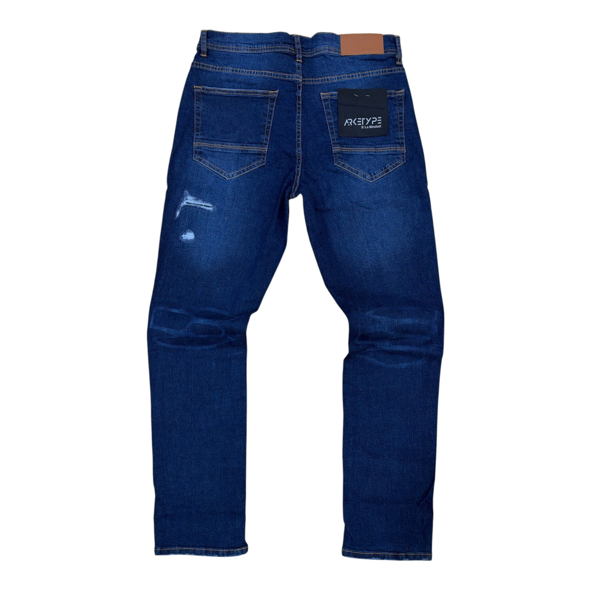 WH-P629 - Dallas Ripped Straight Fit Stretch Jeans