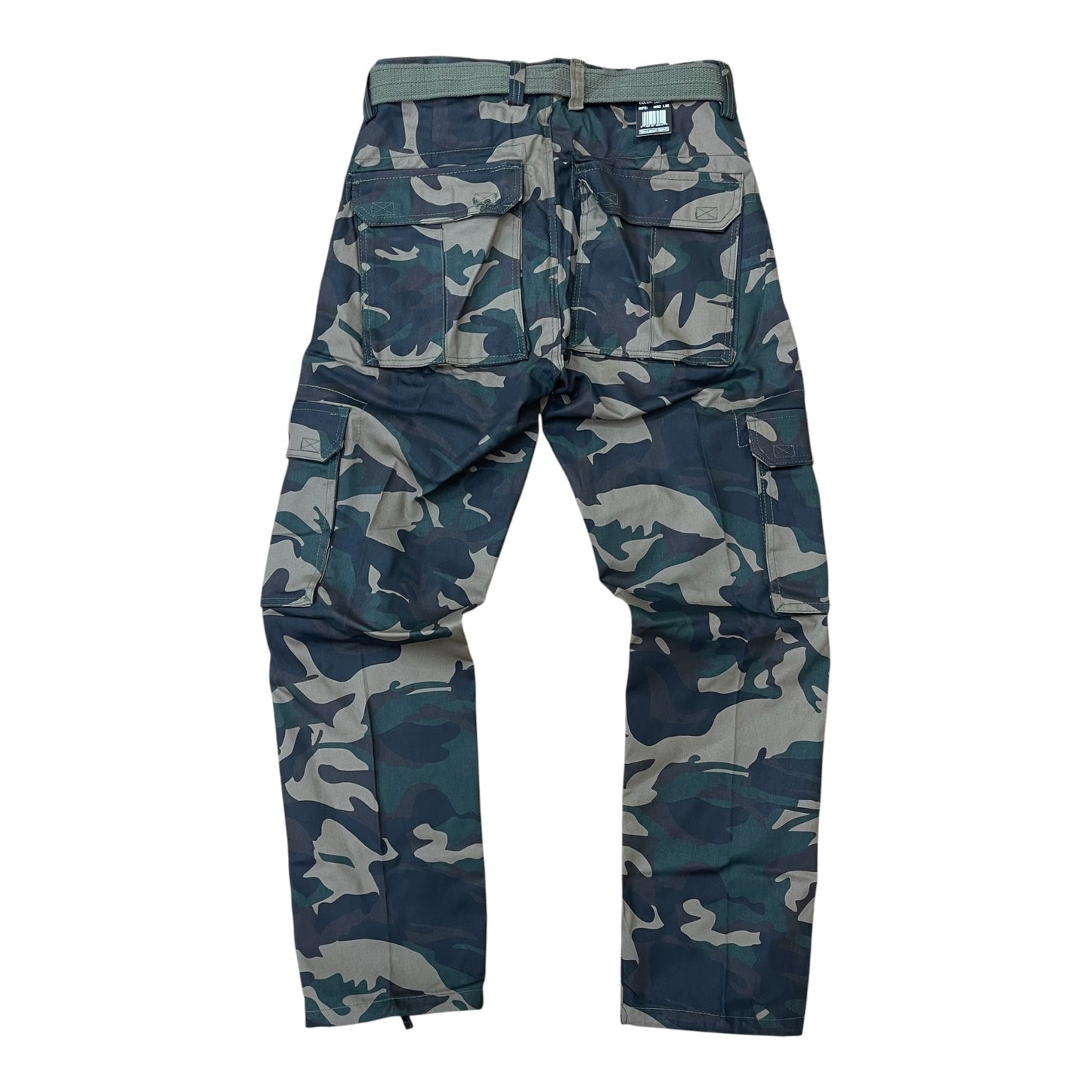 KP610X - Big Men's Basic Twill Cargo Pocket Straight-Fit Pants