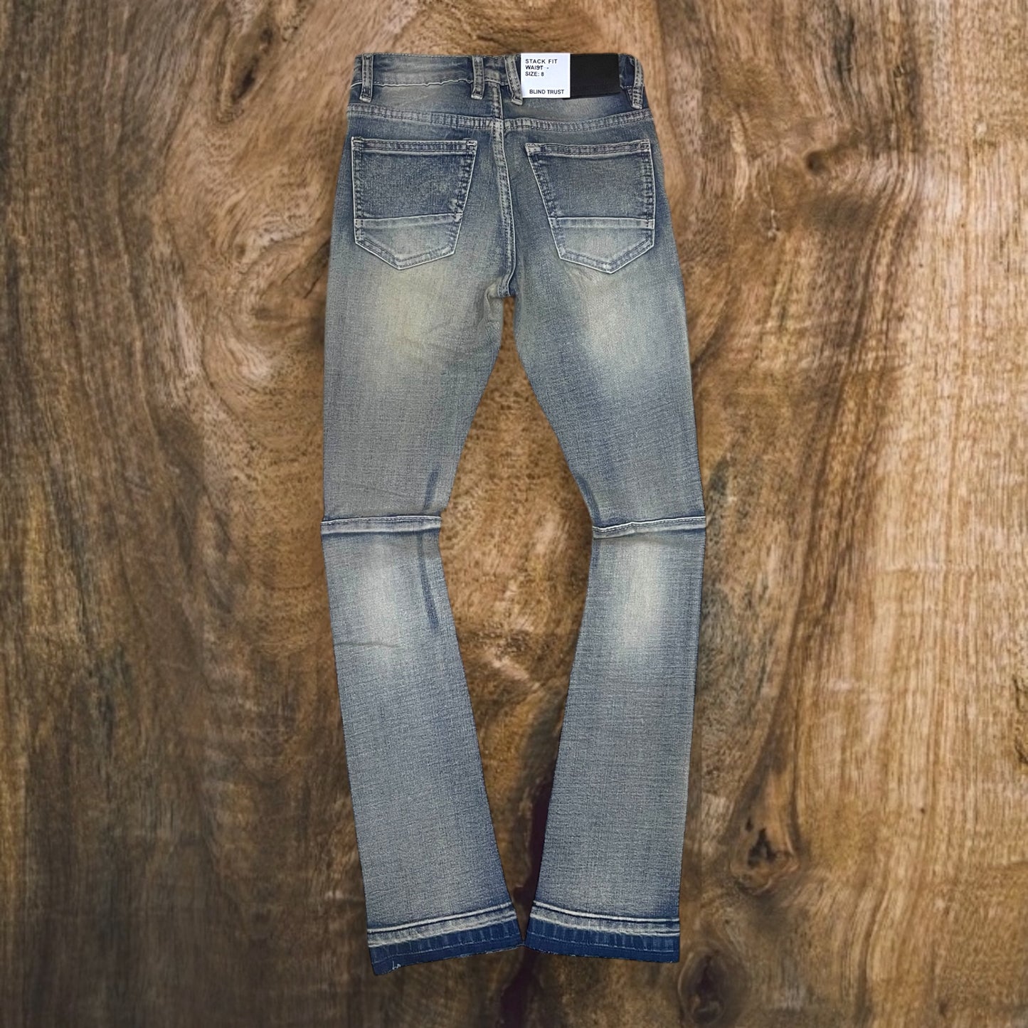 BTP24260K - Boy's/Kid's Rip & Repair Stacked Flare Jeans