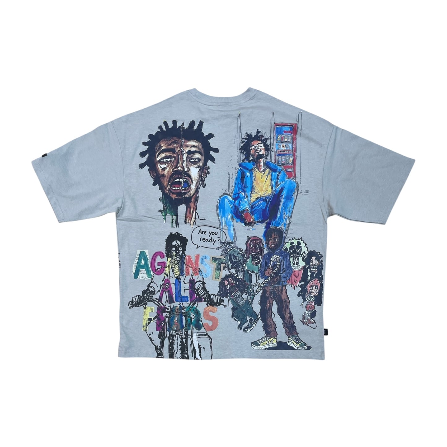 WH-SW6182 - Against All Fears Boxy Graphic T-Shirt