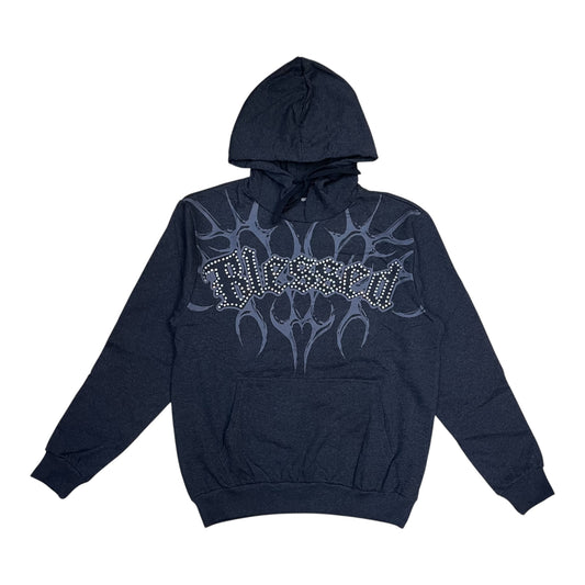 152-306 - BLESSED THORN Graphic Fleece Hoodie