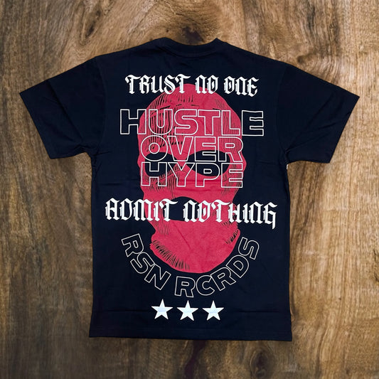RS5-111 - Hustle Over Hype Graphic T-Shirt