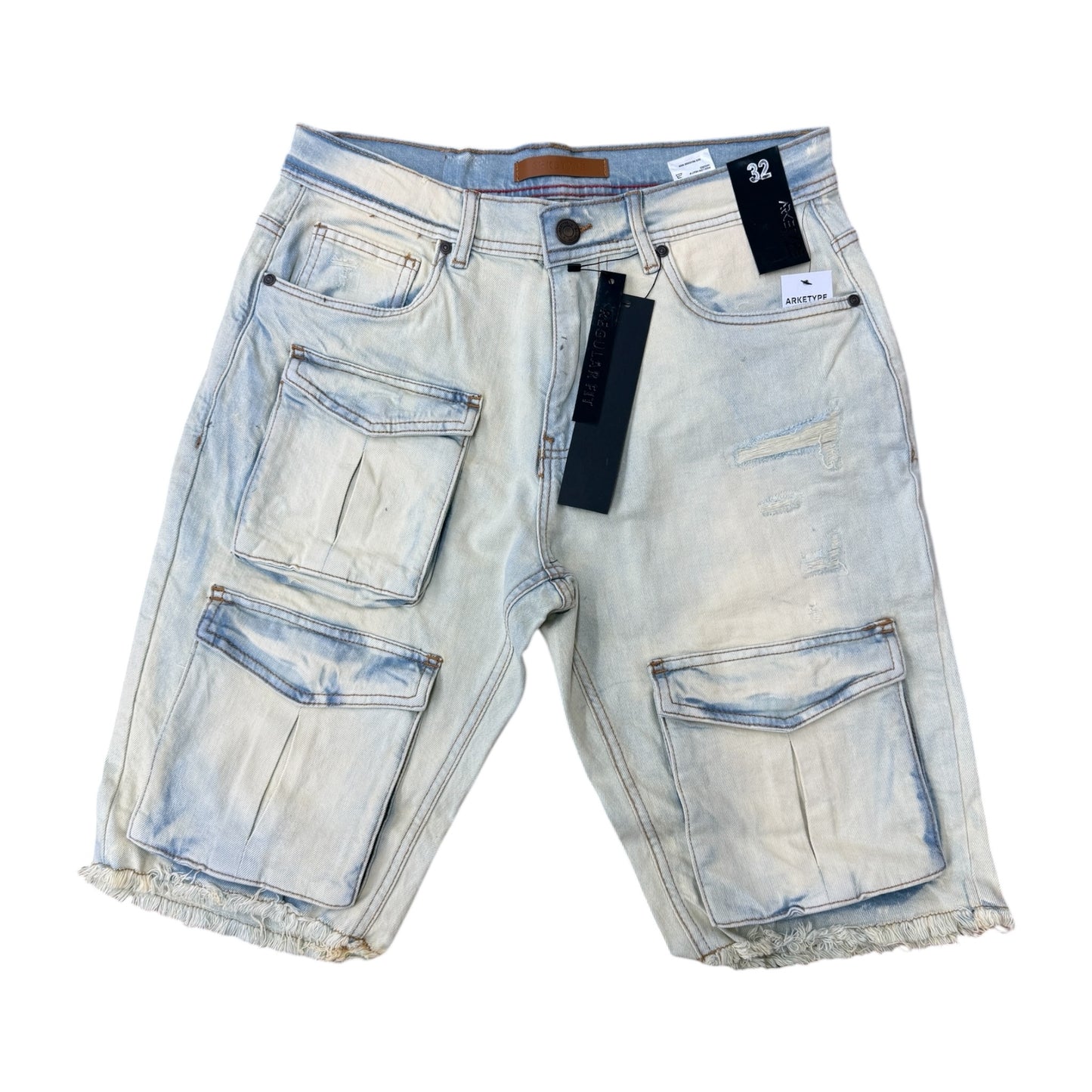 S602 - Multi Cargo Pocket Regular-Fit Stretch Shorts