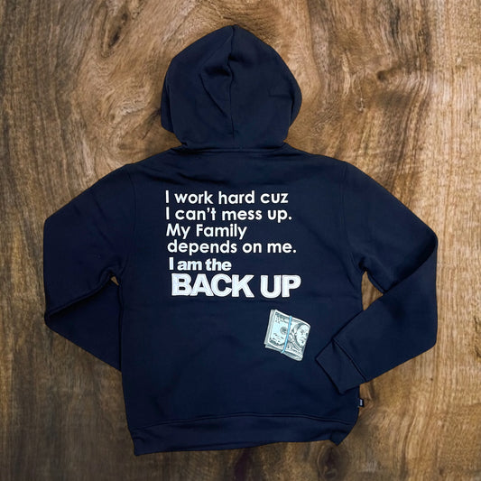 SF4236 - I Am The Back Up Hoodie (Black)