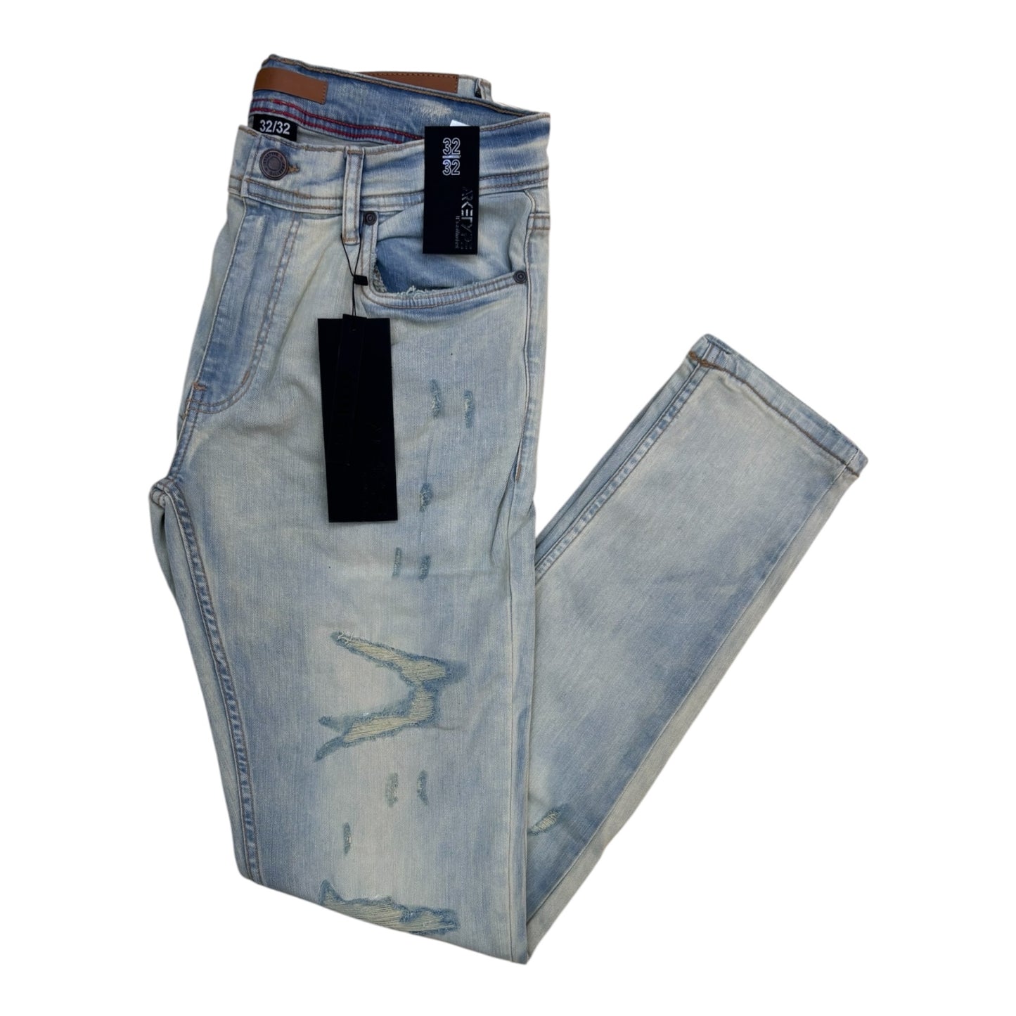 WH-P502 - Laredo Ripped Slim-Fit Stretch Jeans
