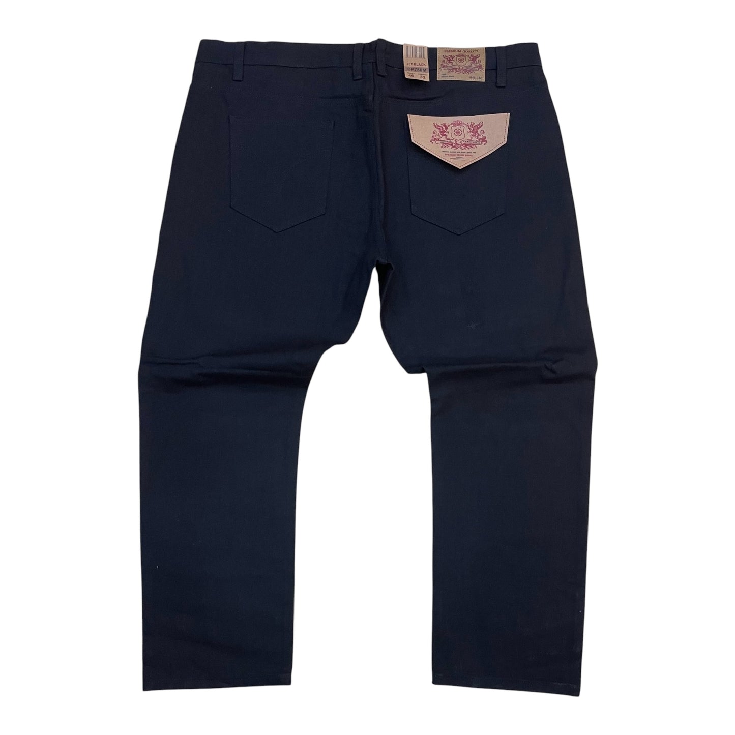DP780X - Big Men's Basic color Denim Relaxed-Fit Pants
