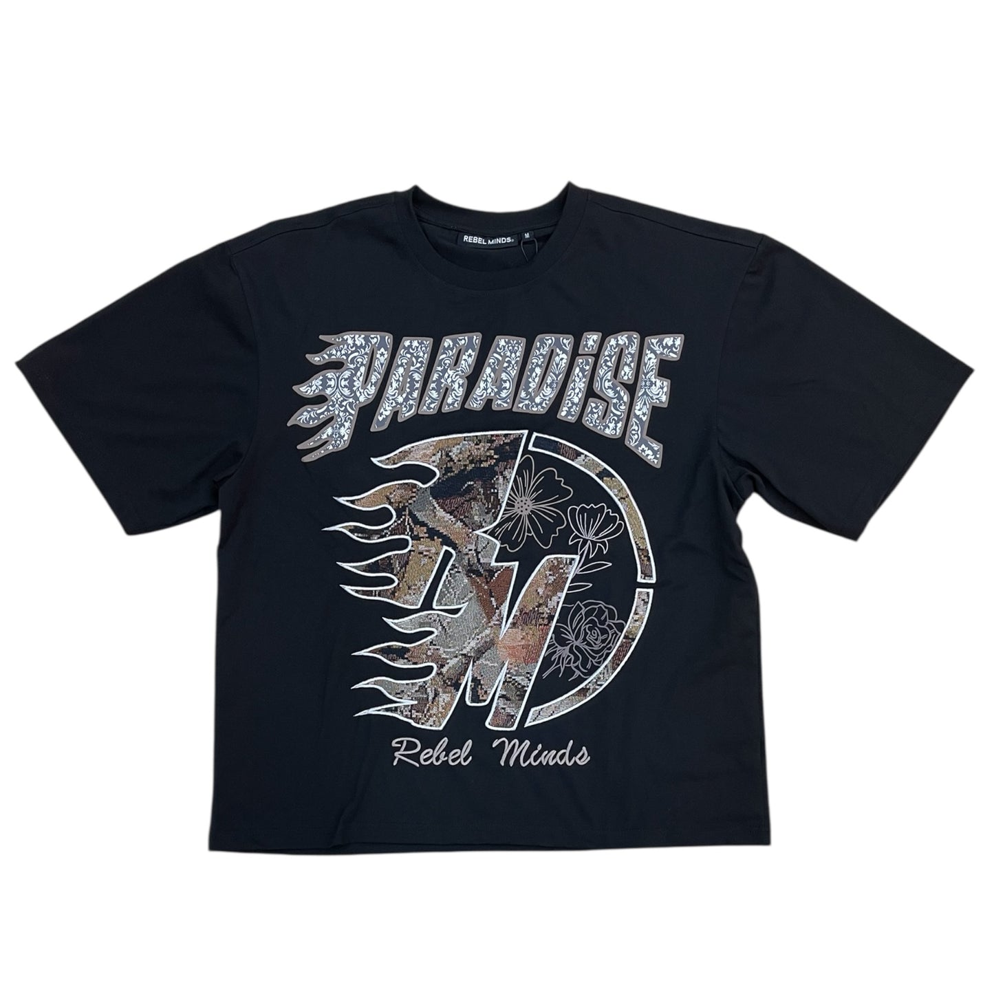 WH-610-11111 - Paradise Tapestry Boxy Graphic T-Shirt
