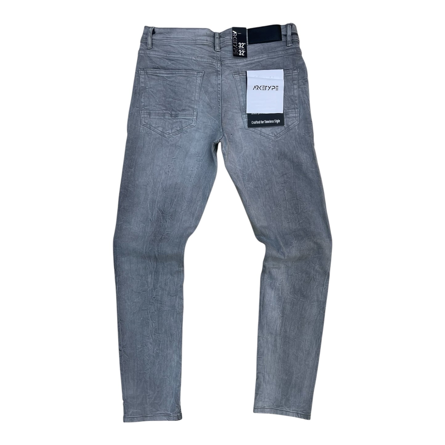 WH-P617 - Cypress Laser Motif Slim-Fit Stretch Jeans