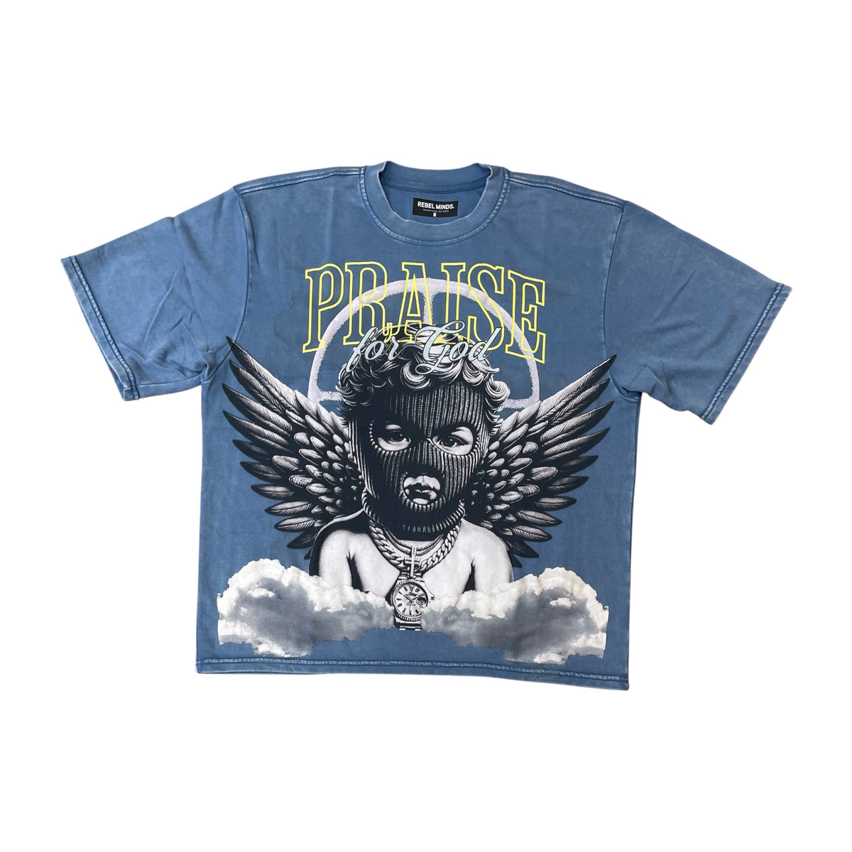 WH-1163-109 - Praise Digital Cropped Graphic T-Shirt