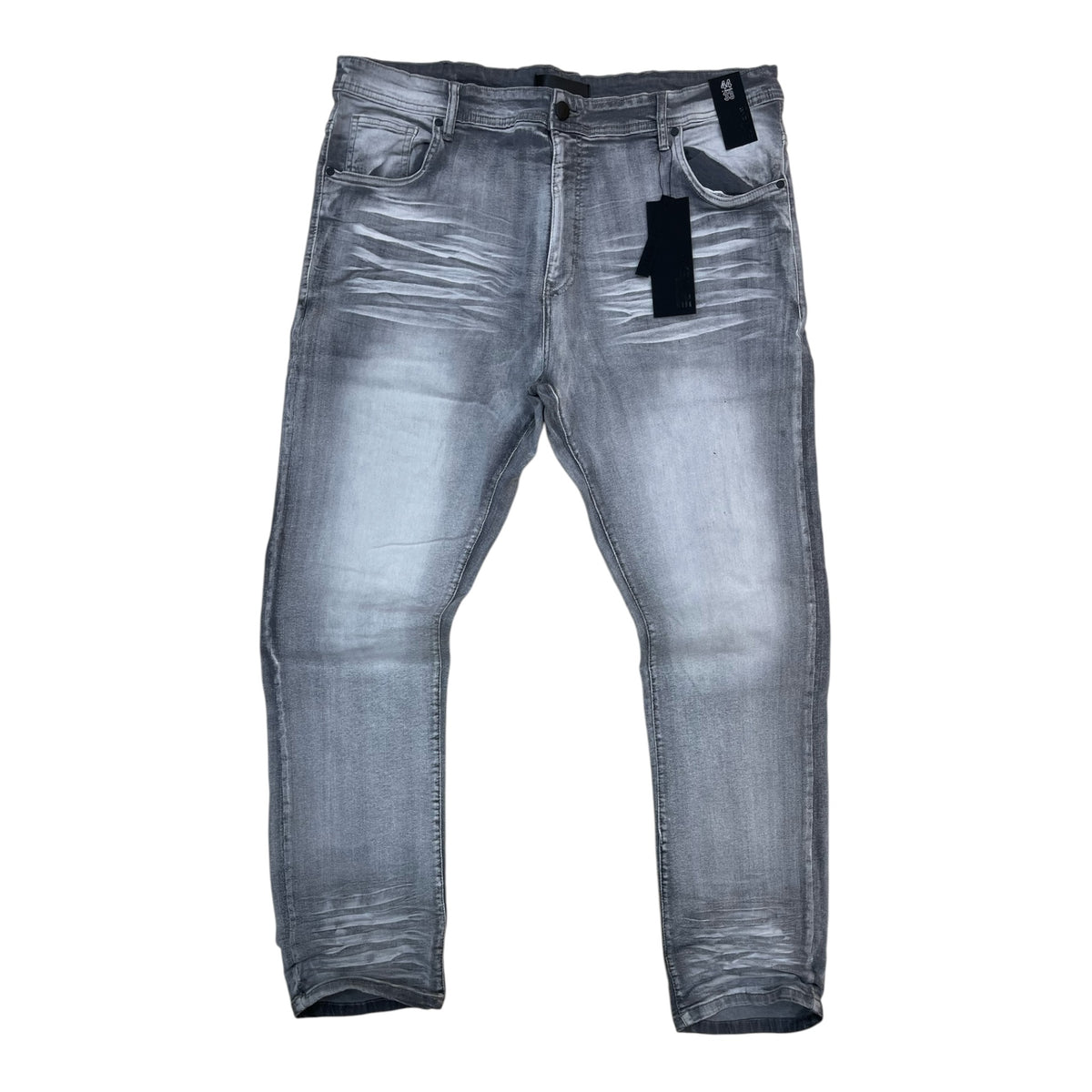PC05X - Big Men's Core Washed Clean Look Slim-Fit Stretch Jeans