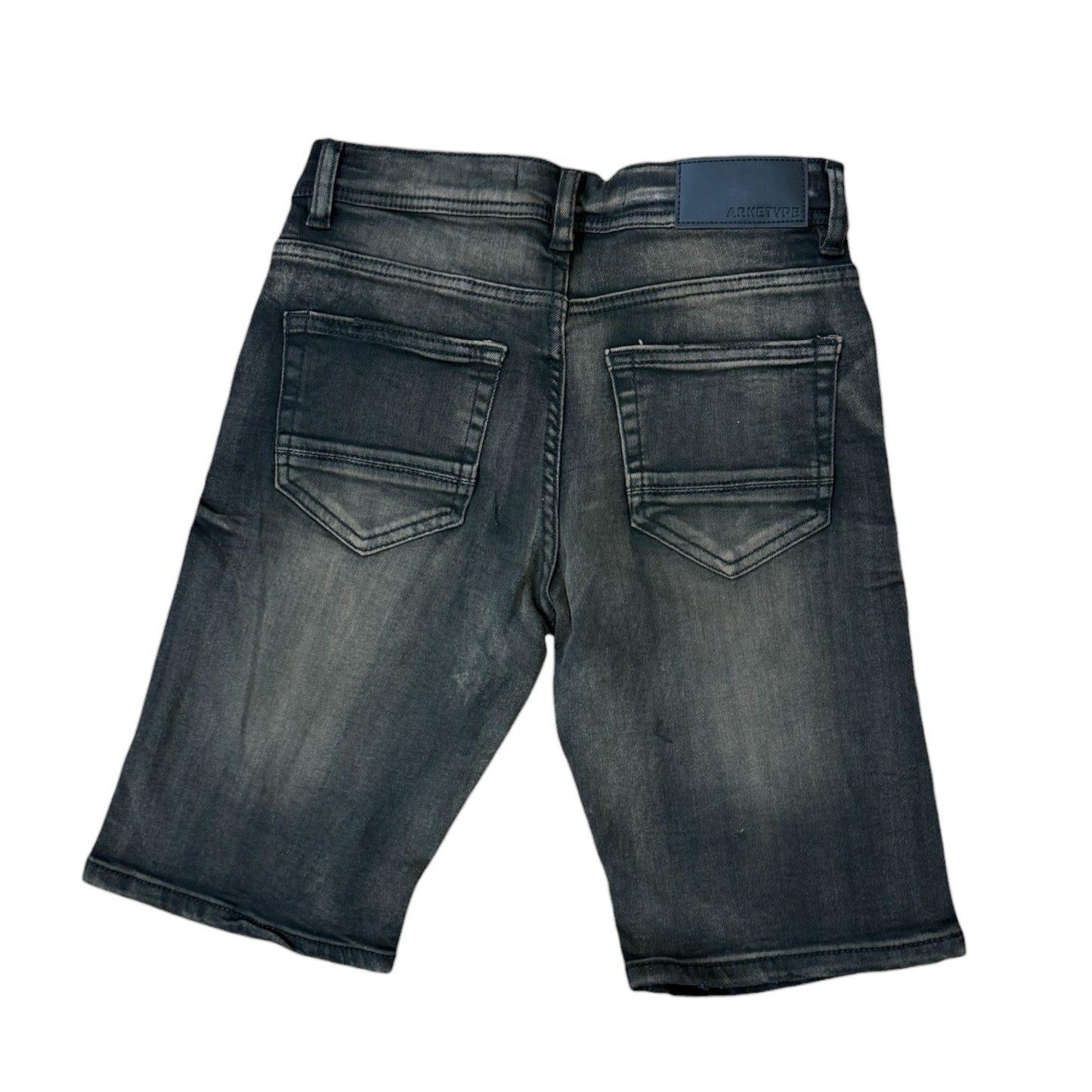 SC01K - Boy's/Kids Core Ripped Urban Slim-Fit Stretch Shorts