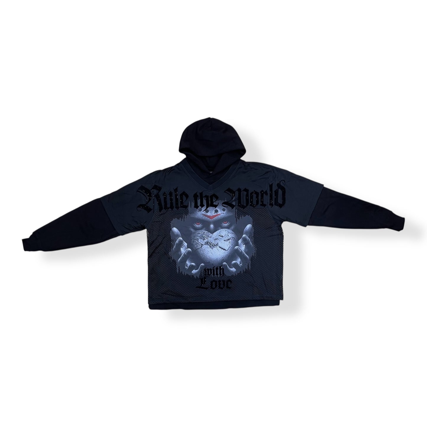 RK5481868 - ONE WORLD 2-FER Cropped Fleece Hoodie