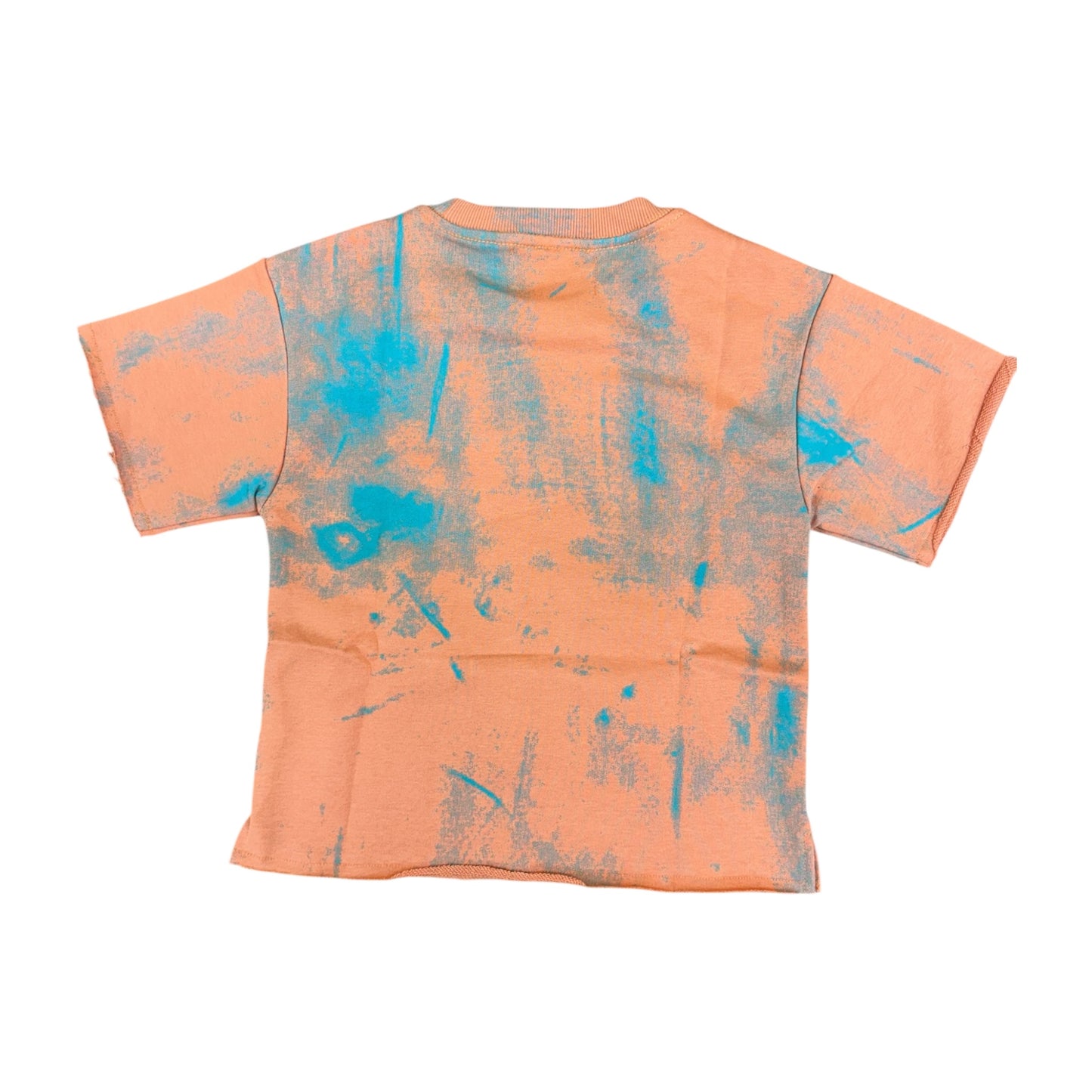 T1459B - Boy's/Kid's Relax Rhinestones Cropped Top T-Shirt