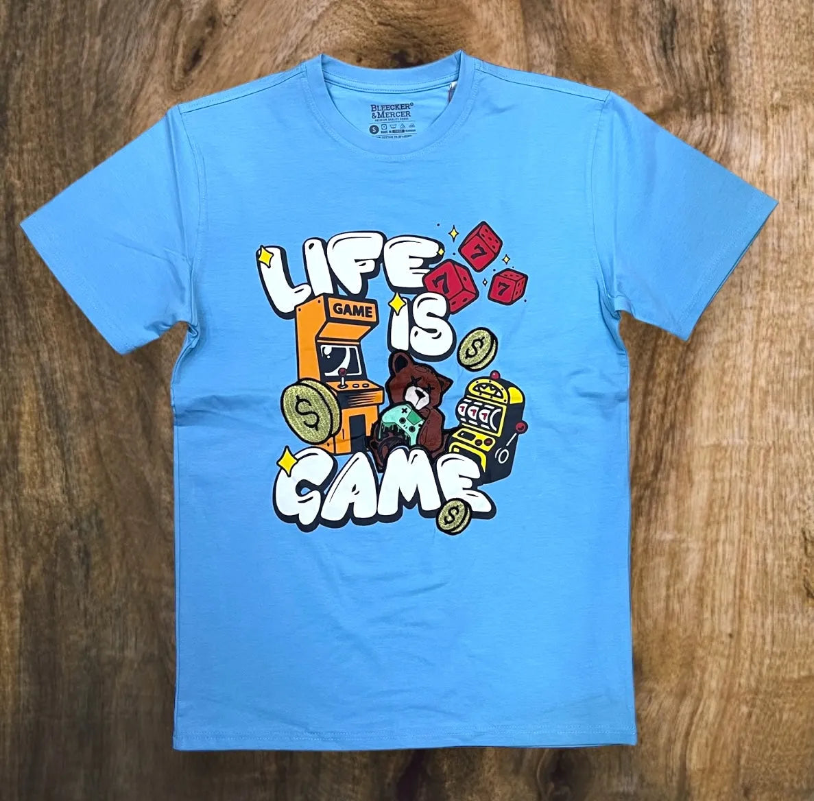 T487 - Life Is Game Graphic T-Shirt