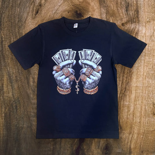 JC020325 - Heavy Money Hard Trap Regular-Fit Graphic T-Shirt