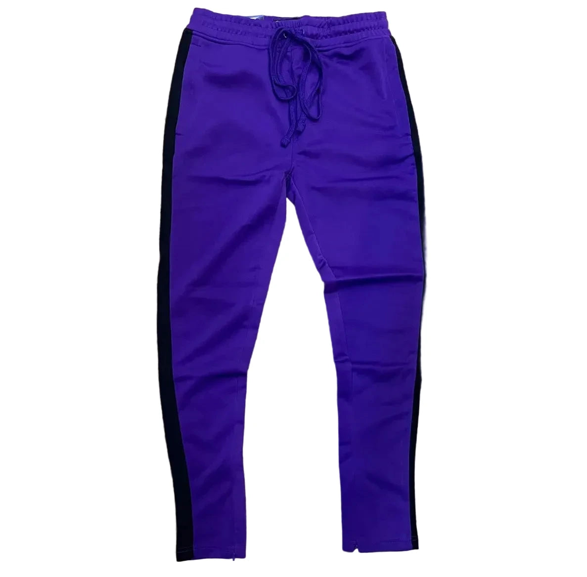 100-402 - Track with Wide Side Stripes and Drawstring Slim-Fit Pant