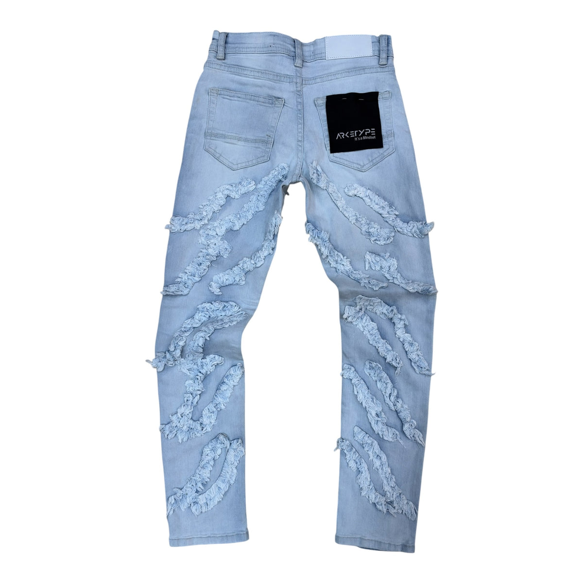 WH-P627K - Boys/Kids North Grid Slim Fit Stretch Jeans