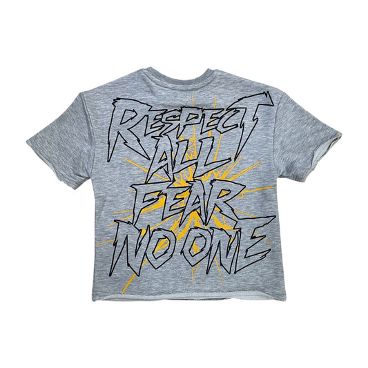 SD2606K - Boy's/Kid's Fear No One with Rhinestone French Terry Cropped Top