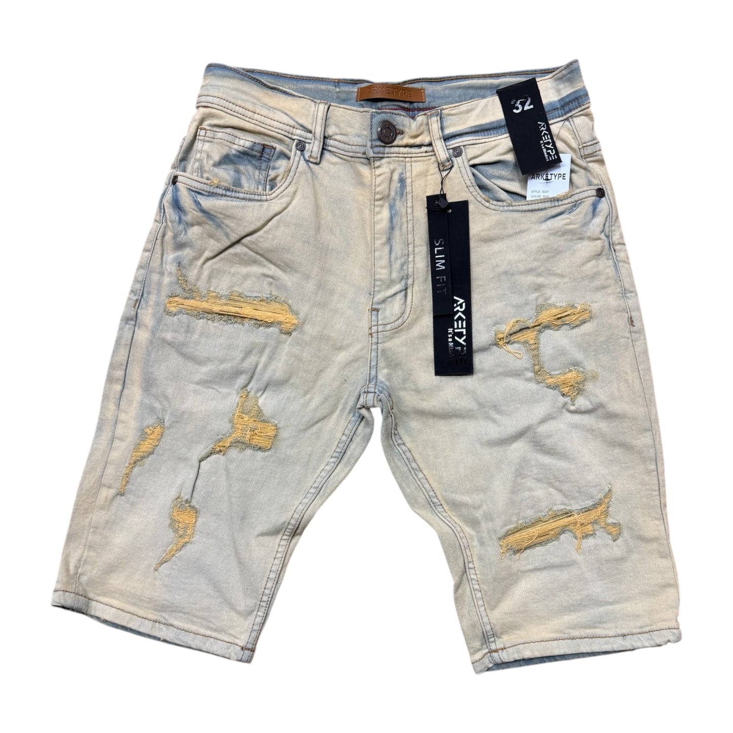 SC01 - Core Ripped Urban Slim-Fit Stretch Shorts