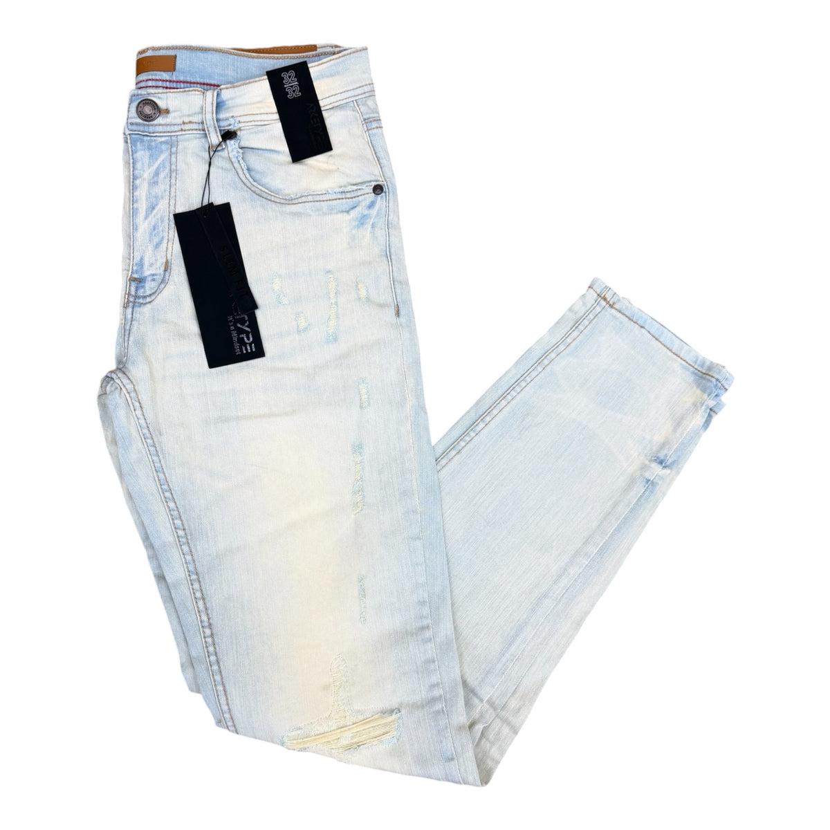WH-P556 - True Rip & Repair Slim-Fit Stretch Jeans
