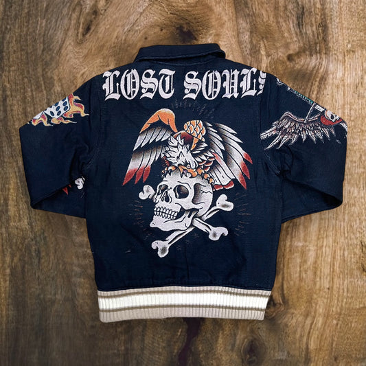 JJ2454 - Men's Good Vibes Jacquard Members Jacket (Black)