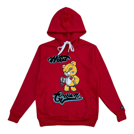 F1175 - Hood Crown Graphic Fleece Hoodie