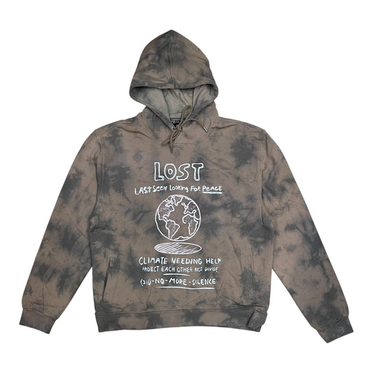 SF3213 - LOST TIE DYE Fleece Graphic Hoodie