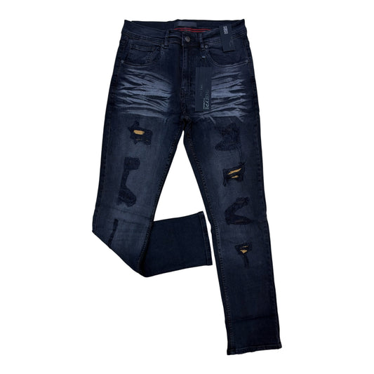 WH-P623 - Color Backing Straight Fit stretch Jeans