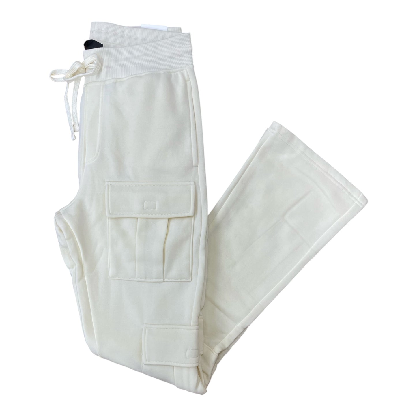 WH-100-474 - Solid Cargo Stacked Sweatpants