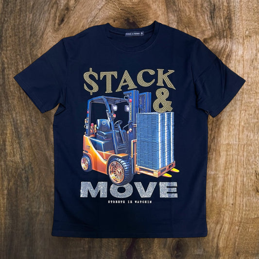 SIW5228 - Stack & Move Rhinestone Premium Graphic T-Shirt