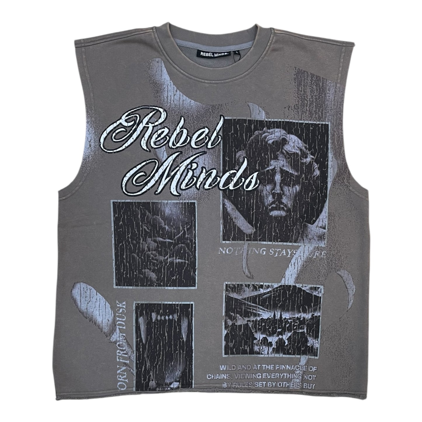 WH-610-11023 - Born From Dust Sleeveless Graphic T-Shirt