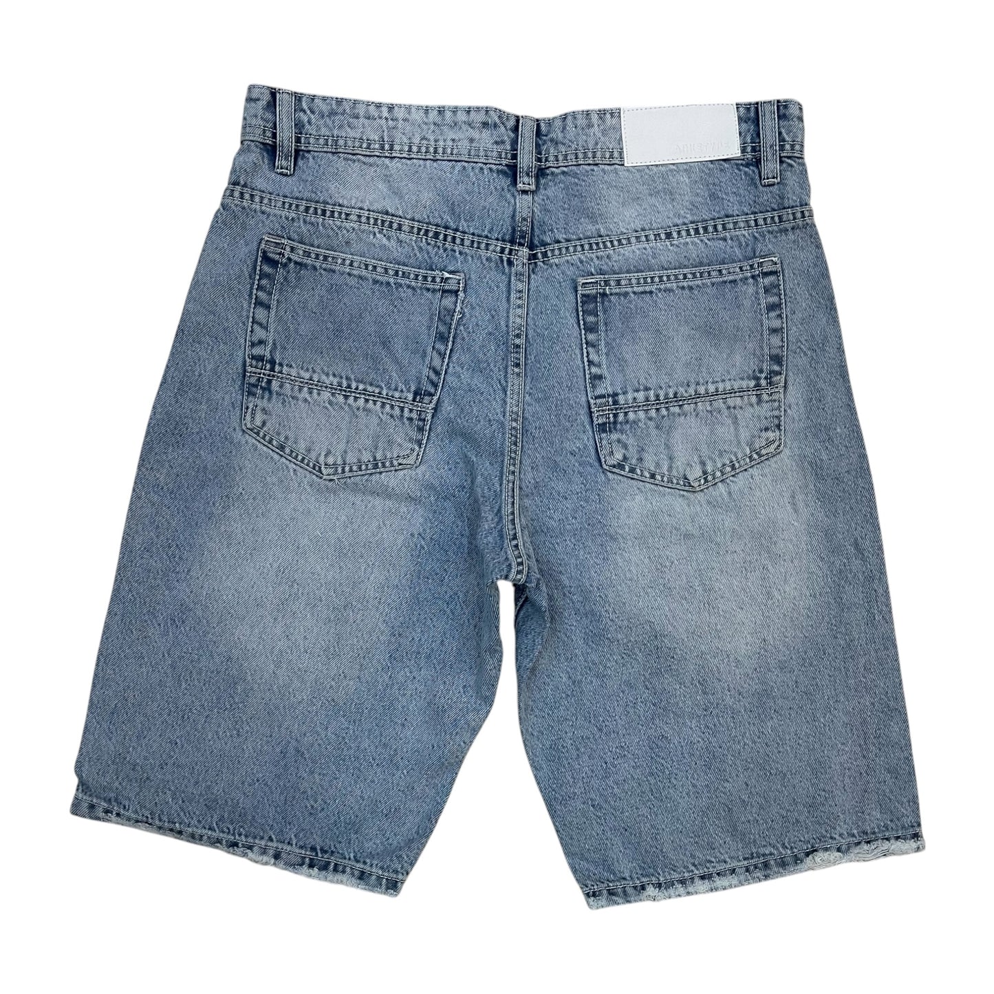 WH-S612 - 90's Ripped Relax-Fit Non-Stretch Jorts