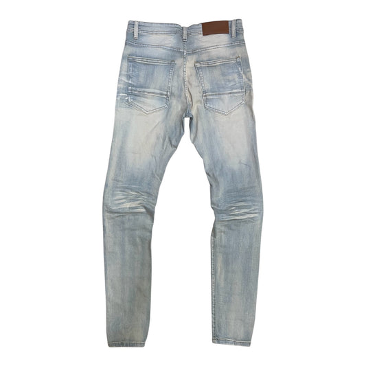 P540N - Double Whisker Rip n Repair Slim-Fit Stretch Jeans