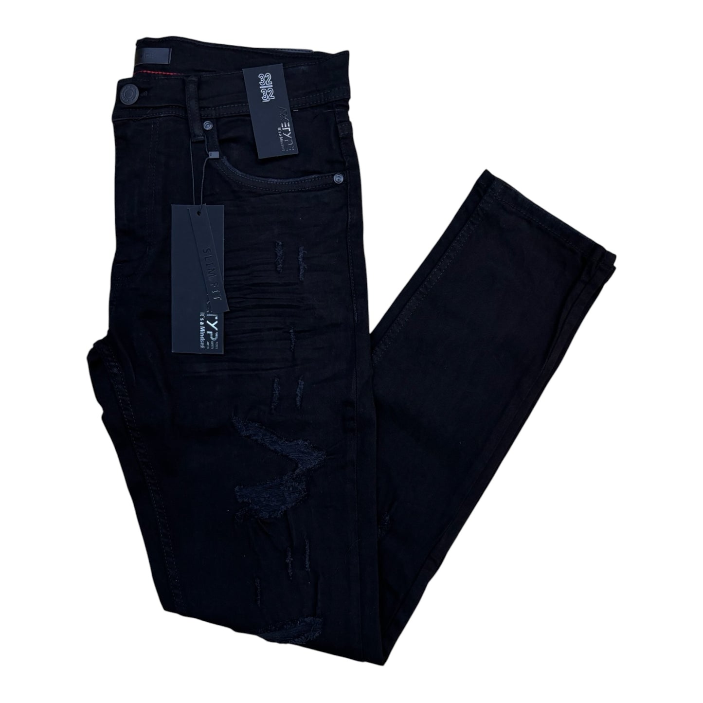 WH-P502 - Laredo Ripped Slim-Fit Stretch Jeans